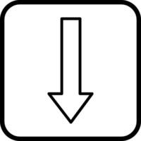 ícone de vetor de seta para baixo