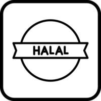 ícone de vetor de etiqueta halal