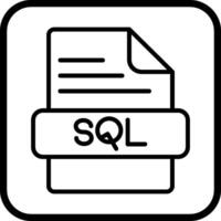 ícone do vetor sql