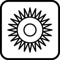 ícone de vetor de radiação óptica