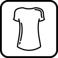 ícone de vetor de camisa feminina