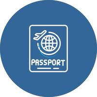 ícone de vetor de passaporte