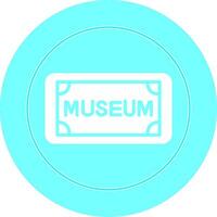 ícone de vetor de marca de museu