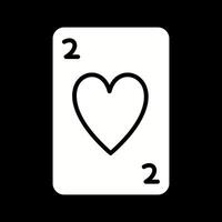 ícone de vetor de cartão de corações
