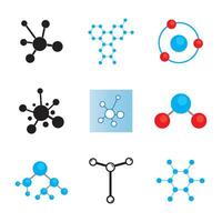 molécula ícone logotipo vetor Projeto modelo