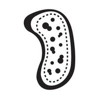 parasita micróbios ícone logotipo vetor Projeto modelo