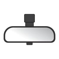 carro visão traseira espelho ícone logotipo vetor Projeto modelo