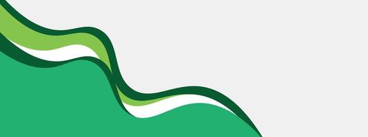 abstrato Sombrio verde gradiente bandeira modelo com dinâmico fundo curva formas. moderno luz verde o negócio webinar bandeira Projeto para rede, pano de fundo, folheto, local na rede Internet, aterrissagem página, apresentação vetor