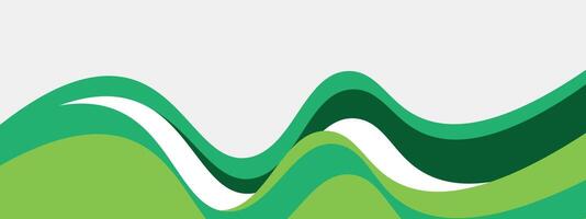 abstrato Sombrio verde gradiente bandeira modelo com dinâmico fundo curva formas. moderno luz verde o negócio webinar bandeira Projeto para rede, pano de fundo, folheto, local na rede Internet, aterrissagem página, apresentação vetor