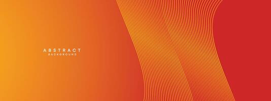 abstrato vermelho, laranja acenando círculos linhas tecnologia fundo. moderno laranja gradiente com brilhando linhas, brilhante geométrico forma diagonal. para folheto, cobrir, poster, bandeira, local na rede Internet, cabeçalho, folheto vetor