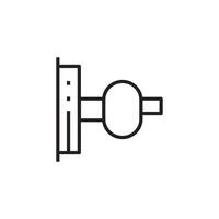 porta lidar com ícone vetor Projeto modelo