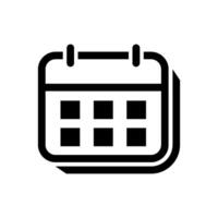 modelo de design de vetor de ícone de calendário