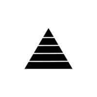 pirâmide ícone vetor Projeto modelo