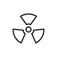 nuclear ícone vetor Projeto modelo
