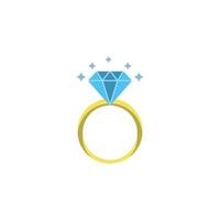 anel diamante ícone vetor Projeto modelos