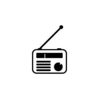 modelo de design de vetor de ícone de rádio
