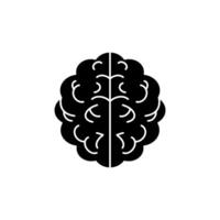 cérebro conceito linha ícone. simples elemento ilustração. cérebro conceito esboço símbolo Projeto. vetor