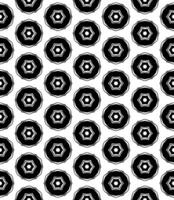 padrão abstrato sem emenda preto e branco. fundo e pano de fundo. design ornamental em tons de cinza. vetor