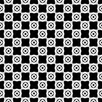 padrão abstrato sem emenda preto e branco. fundo e pano de fundo. design ornamental em tons de cinza. vetor