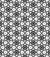 padrão abstrato sem emenda preto e branco. fundo e pano de fundo. design ornamental em tons de cinza. vetor