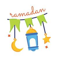 na moda Ramadã festão vetor