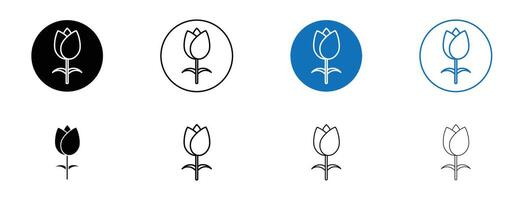 ícone de vetor de tulipa