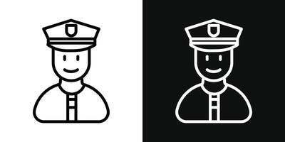 ícone de vetor de policial