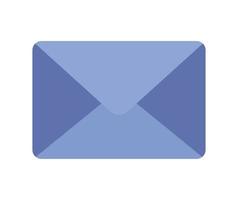 design de envelope azul vetor