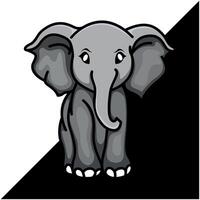 elefante ícone logotipo Projeto vetor