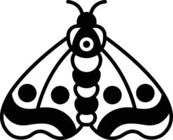 borboleta glifo e linha vetor ilustração