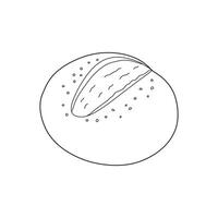 mão desenhado fermento pão ícone desenho animado vetor ilustração isolado em branco fundo