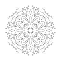 enigmático decorativo mandala coloração livro página para kdp livro interior vetor