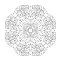 céltico meditativo mandala para coloração livro vetor