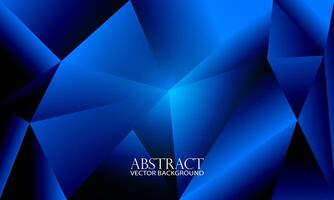 abstrato azul poligonal fundo. vetor ilustração para seu Projeto.