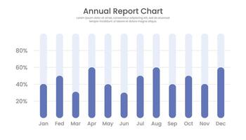 anual relatório Barra gráfico infográfico modelo Projeto vetor