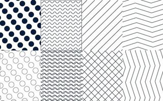 coleção do geométrico minimalista padrões. vetor