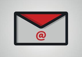 enviar envelope ícone dentro plano estilo. receber o email carta Spam vetor ilustração em branco fundo. enviar comunicação o negócio conceito.