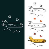 avião vetor ilustração ícone Projeto