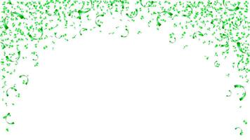 queda verde confete celebração festa feriado decorativo elementos Projeto vetor