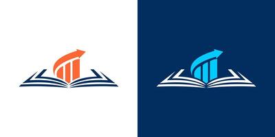 finança o negócio livro logotipo ilustração vetor