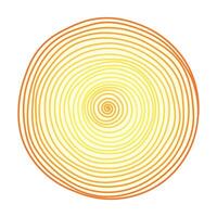 uma vibrante gráfico imagem exibindo uma espiral este transição dentro cor a partir de amarelo dentro a Centro para laranja em a exterior arestas. vetor ilustração