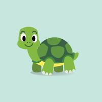 tartaruga desenho animado personagem. vetor