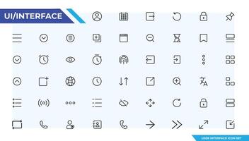 ui ux ícone definir, do utilizador interface iconset coleção vetor