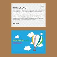 postal cartão para viagem. modelo Projeto para seu cartões. vetor