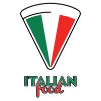 italiano Comida local Comida logotipo vetor ilustração