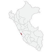 mapa do Peru com capital cidade Lima vetor