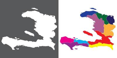 Haiti mapa. mapa do Haiti dentro conjunto vetor