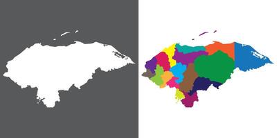 Honduras mapa. mapa do Honduras dentro conjunto vetor