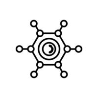 molecular Engenharia ícone dentro vetor. logótipo vetor