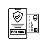 conectados Forma de pagamento ícone dentro vetor. logótipo vetor